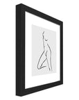 Kneeling Woman Wandbild gerahmt - vamorel